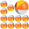 Riisoyu Beach Balls, 12 Palloni da Spiaggia Gonfiabili 30 cm Rainbow Color Beach Bal per Feste in Piscina, Spiaggia, Regalo di Compleanno, Gioco Estivo