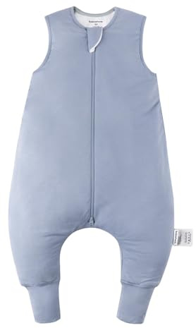 BubblePanda Rayon Made From Bamboo Toddler Sleep Sack with Feet 12-24 Months 2.5 Tog Winter Ultra Soft Warm Baby Sleep Bag Walker 1t-2t Quilted Thick Wearable Blanket with Legs 2-Way Zipper
