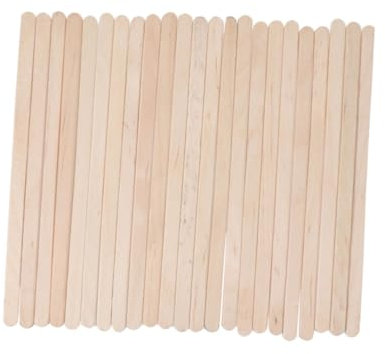 BELLIFFY 100stücke Haarwachs Stick Holzspatel Einweg Wachsspatel Zum Wachsen Für Enthaarungswachse Mit Heißwachs Und Streifenwachs Salon Geeignet
