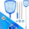 Épuisettes de Surface, Épuisette de Piscine,Épuisettes de Fond,Épuisettes de Surface Piscine,Filet Piscine avec 98CM Télescopique en Aluminium Perche,Kit Nettoyage Professional pour Piscine,Fontaine