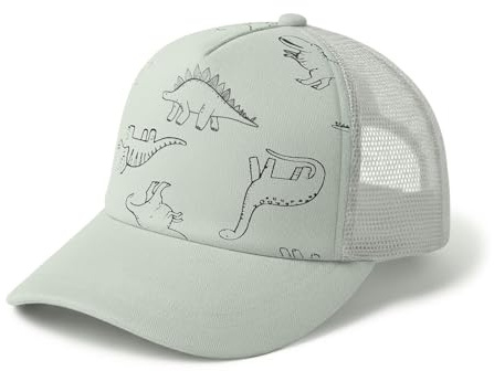 DRESHOW Bambin Baseball Casquette Bébé Soleil Chapeau Mignon Dinosaure Motif Casquettes Unisexe Bébé Trucker Chapeaux Nourrisson Bambin Child Chapeaux pour Garçons Filles