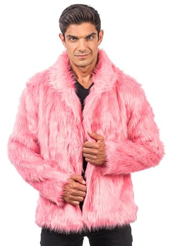 Chaks - Manteau en fausse fourrure, veste courte en fourrure pour soirées | Tenue pour carnaval, festivals et soirées à thème, veste en fausse fourrure courte pour déguisements et événements