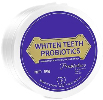 Blanqueador Dental Polvo, Blanqueamiento Dental Eliminación Profunda de Manchas, Blanqueamiento Dental de Larga Duración, Suave para Dientes Sensibles, Inmediatamente una Sonrisa