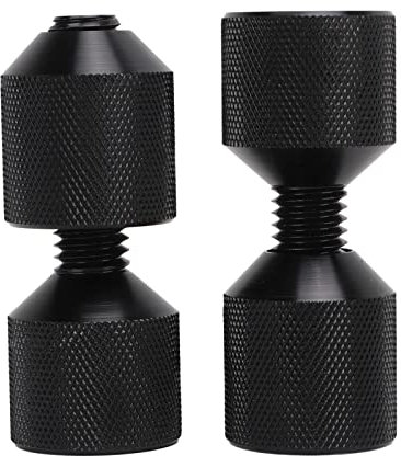 EVGATSAUTO Two Hole Flange Alignment Pins 2pcs 1-1/8in Aluminium Threaded ASME 150LB Flanges 1/2in-14in Pipefitter Tools