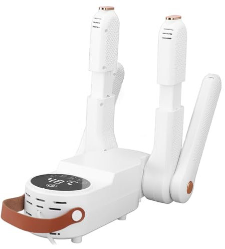 Gugxiom Asciuga scarpe, asciuga stivali, asciuga scarpe, allungabile, temperatura costante, 2 paia di scarpe, asciugatura simultanea (spina UE 220 V)