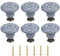 yufana 6 Pièces Boutons de Meubles Solides, Boutons de Porte en CéRamique, Boutons D'armoire Solides à Trou Unique, pour Commode, PoignéEs D'Armoires de Cuisine, PoignéEs de Placard(Gris)