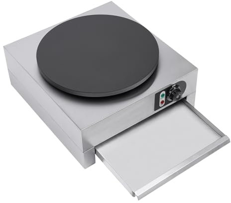 Crêpesmaker, 3000 W, macchina elettrica professionale, per la colazione, pancake, in ferro crepes, 40 cm, 220 V