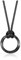 Jovivi Wikinger Rune Halskette Herren Punk Kunstleder Kette mit Rune Anhänger Mobius Anhänger Kette Edelstahl ausgehöhlt Amulett heidnischen Schmuck Geschenke für Männer Frauen (Schwarz)