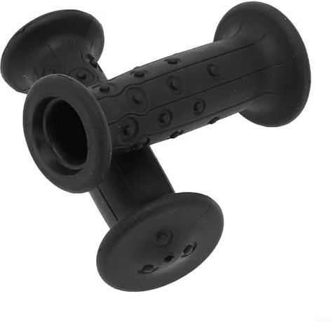 Bike Handlebar Grips 18mm Inner Diameter Rubber Bicycle Handle Bar Grips for 14-16 Inch Children's Bicycles(G133 black pai)