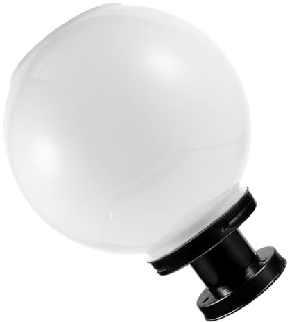 DOITOOL Lampioncino da Giardino Solare con Sensore Automatico, Sfera in Acciaio Inox e Acrilico, per Cortile e Vialetto