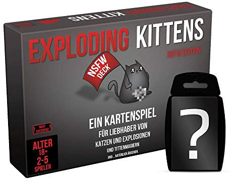 Exploding Kittens - NSFW Edition - Kartenspiel | DEUTSCH | Set inkl. Kartenspiel