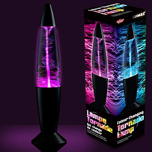 Tobar LED-tornadolampa, svart, med frgfrndring, ca 35 cm hg, batteridriven, dekorativt blickfng fr ditt hem