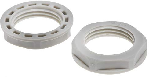 RS PRO motmutter PG11 nylon 66 grå IP68, förpackning med 25 stycken