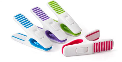 Homeshopa Clothes Pegs, 36 Pack Smart Design Clothes Pegs for Washing Line, Durable Plastic & Rust Resistant Soft Grip Clothes Peg, Non Slip Laundry Washing Clothes Clips for Home, Multicolour