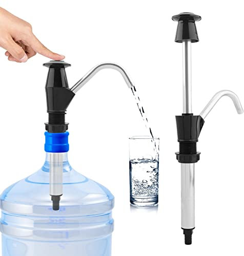 Sink Water Hand Pump Tap, Caravans Sink Water Hand Pump Tap Double Action Camping Trailer Motorhome Replacement, Sink Hand Pump Tools for Camping Trailer Motorhome Work Vehicles(Black)