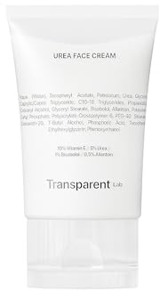 Transparent Lab Urea Face Cream Moisturizing Cream 5% Urea 50 ml – Intensive Repair, Relieves Dryness, Strengthens Skin Barrier, with Bisabolol, Allantoin and Vitamin E