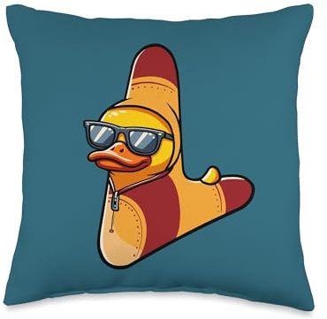 Boomerang Duck Throw Pillow