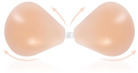 GIDWRIY Soutien Gorge Adhesif Femmes,Soutien Gorge Invisible Réutilisable,Soutien Gorge sans Bretelle,Sticky Bra,Soutien Gorge Silicone,Soutien Gorge Collant,Soutien Gorge Dos Nu Mariage pour Fête -A