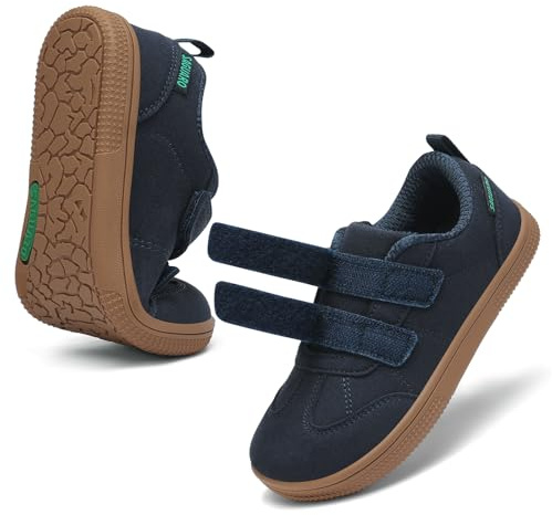 SAGUARO Enfant Barefoot Chaussures Minimalistes Fille Basket Garçon Pieds Nus Chaussures de Marche pour Parcs & Temps à la Maison Bleu Foncé, GR.31