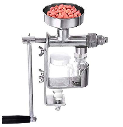 Q&Z Manuelle Ölpresse, Edelstahl-Ölabsaugung, Ölabscheider, hohe Ölextraktion, Pressmaschine für Erdnuss, Kokosnuss, Raps, Sesam, Walnussöl