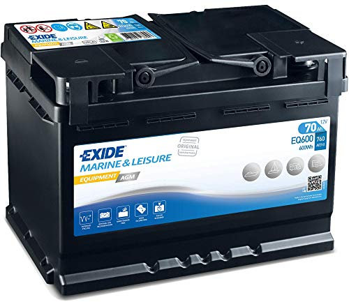EXIDE Batería 70, Ah EQ600 L 278mm B 175mm H 190mm