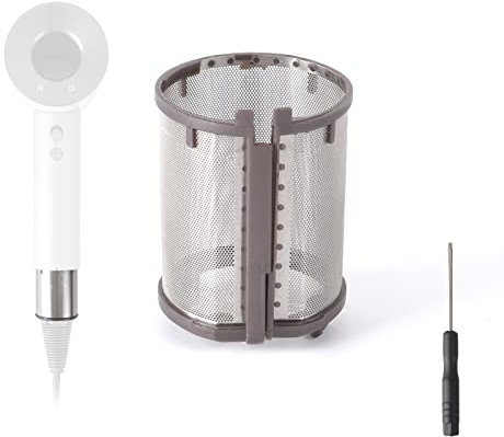 Inner Filter Mesh Replacement for Dyson Supersonic Hair Dryer HD01 HD03 HD07 HD08 HD15 Models, Metal Build-in Net Mesh Strainer Cover Attachments Part