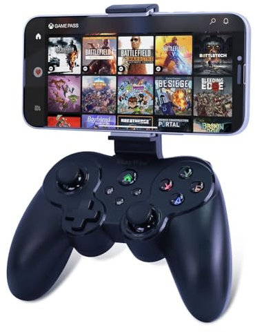 ShanWan Mando para Movil para Android/iOS, Controlador de Juegos Móvil con Soporte para Teléfono Móvil para PS Remote Gaming Xbox Cloud Steam Link GeForce Now MFi Arcade Games