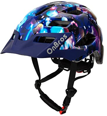 Kids Bike Helmet, OnBros Kid Helmets For Ages 5-8-11-14 Years Boys and Girls, Bicycle Helmets Kids With Visor Adjustable, Bicycle Scooter Skating Cycle Helmet