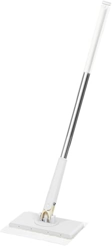 Mini Mopp, Flachmopp, Automatischer Mini-Wischmopp Mit Tuchwechsel, Flachwischer Für Hartböden, Verstellbarer Stiel, Kompakt & Platzsparend | Für Alle Winkel Zuhause