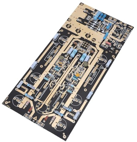 Luocute 12AX7 Phono Amplifier Kit med PCB -kortkondensatorer och Motstånd för MM -skivspelare, Premium HIFI Stereo -ljudkvalitet för High End Högtalareentusiaster, 130x285mm