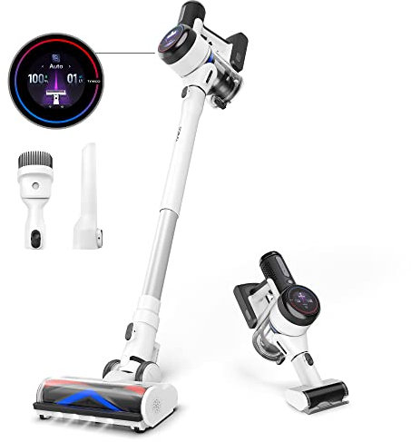 Tineco Pure ONE S15 PRO Smart Akku Staubsauger, ZeroTangle Tech, LCD Anzeige, iLoop Sensor für Auto Leistungseinstellung, freistehende Ladestation, Handstaubsauger umwandelbar, APP