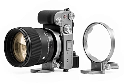 Silence Corner Atoll C-Silver - Rotating Collar for Sony Mirrorless Cameras - Fast Orientation Change Vertical/Horizontal, Easily Change Lenses, Universal Tripod Mounting & Faster Than L-Bracket