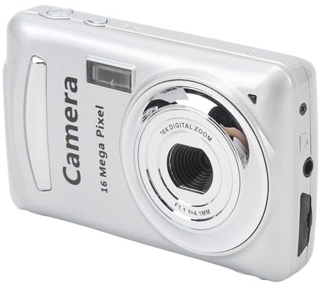 Digitalkamera, Tragbare FHD 1080P 16MP-Kamera mit 2,4-Zoll-Bildschirm, 16-fachem Digitalzoom, Autofokus-Stabilisierung, Vlogging-Kamera für Kinder, Studenten, Kinder, Teenager,