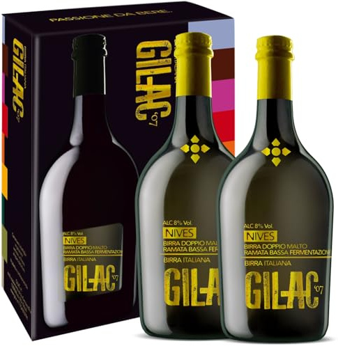 Birra Nives - Birre artigianali Confezioni Regalo Twin - 2 bottiglie da 75cl - Birra artigianale Non Filtrata e Non Pastorizzata, Degustazione Birra - Idea Regalo Di Natale