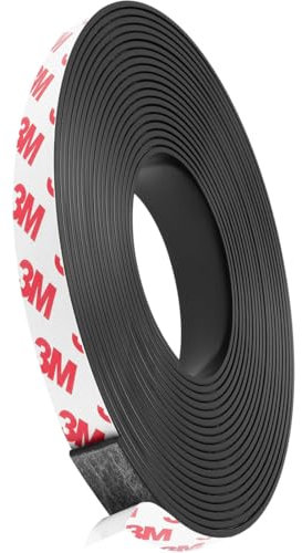 QOMJUFA Autocollants Magnétiques Flexibles, 100 x 160 cm, Noir, Acrylique, Sticker Magnétique, Magnétique, Décoratif