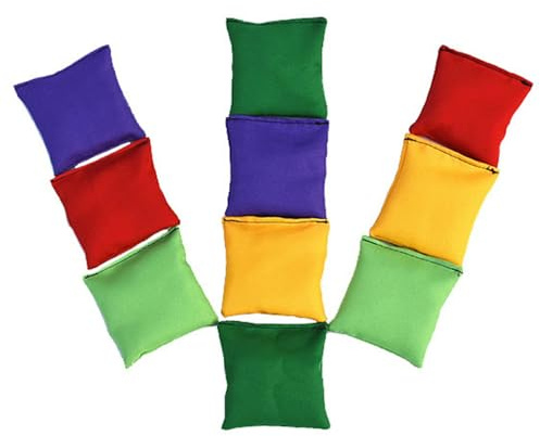 qixeuoa Jeu De Lancer De Sacs De Sable Ensemble De Jeu De Lancer De Sac De Haricots Cornhole Sacs De Haricot Cornhole 10 Pièces Bean Bag Set pour Piquenique Camping Amis