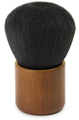 Dynavox CB-1 Pennello per la pulizia dei dischi in vinile, spazzola per la pulizia con manico in bambù, setole sottili e morbide in fibra sintetica per una rimozione efficace della polvere