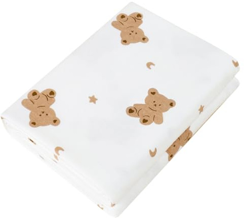 Musslinsdukar för Baby | Babyfilt för Nyfödd | Tunna Bomullsfiltar med Söta Björnmotiv, Mjuka Musslinsdukar för Att Svepa Nyfödda (85 x 85 cm)