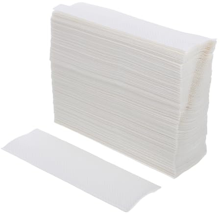 Healeved 200 feuilles Essuie-mains Épais Papier Absorbant Multi-usage pour Salle de Bain et Cuisine Serviettes Épaisses pour Hôtel et Usage Commercial