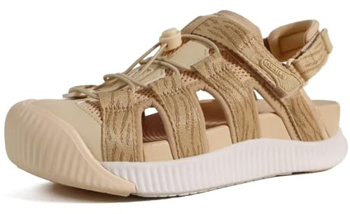 KuaiLu Orthopedic Closed Toe Sandals For Womens Athletic Outdoor Walking | Sport Recovery Cushion Sandals Comfortable Arch Support Plantar Fasciitis Shoes Hiking Travel Beach - Breathable & Quick Dry