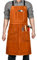 LeaSeek Delantal de trabajo piel para soldar, resistente al calor y al fuego, tamaño único, ajustable, se adapta a la mayoría (marrón-61cm x 91cm（4 bolsillos ）)