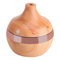 Holz Diffuser, 300ml USB Öl Düfte Humidifier LED Farbwechsel Luftbefeuchter Holzmaserung für Yoga, Salon, Spa, Wohnzimmer
