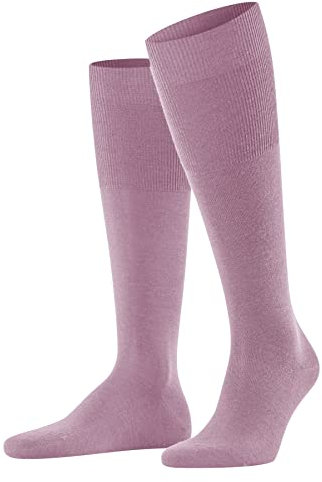 FALKE Airport M Kh lana algodón lisos 1 par, Calcetines largos Hombre, Rosa Light 8276, 43-44