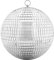 Updated 250mm Mirror Disco Ball with Hanging Ring, Silver Glitter Ball Great for Party or Dj Dance Light Effect Christmas Photo props