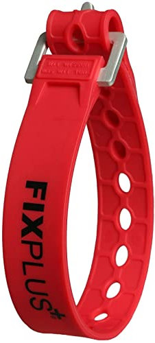 FIXPLUS CINGHIETTE Lung. 23 cm Rosse CONF. 2 PZ.