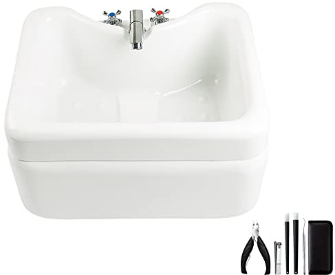AMEERR Pediluvio SPA Bañera para El Cuidado De Los Pies Temperatura Ajustable con Puntos De Acupresión Remojar Los Pies Masajeador Aliviar El Estrés De Los Pie (Size : Bath+Pedicure)