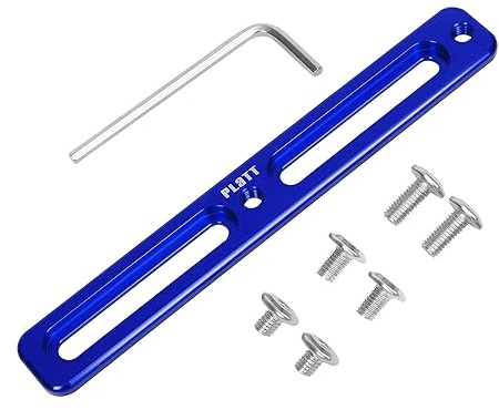 PLATT Adaptateur de Fixation pour Bouteille de Vélo, Aluminium Adaptateur de Porte-bidon Velo Support,Attachement de Porte-Bouteille Ajustable pour vélo
