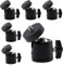 Pilikoll 6 Stück Mini Stativkopf Kugelkopf mit 1/4 Blitzschuhadapter 360° Drehbar Mini Stativkopf Kugelkopf für Stative, Einbeinstative, Kameras, DSLR, Stativ, Monitor, Licht