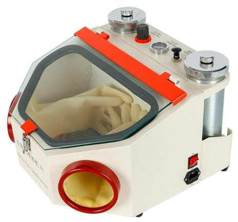 ZHJOPP Electric Sandblasting Machine, Sandblasting Equipment, Adjustable Spray Intensity, Uniform Sandblasting, Suitable for Material Surface Treatment, Polishing