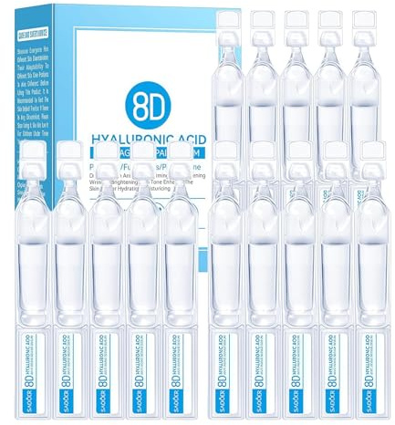 Hyaluronic Acid Serum for Face | Anti-Aging & Anti-Wrinkle Serum with Microneedling Hydrating & Deep Nourishing Formula for Women & Men | 1.5ml x 15 Packs